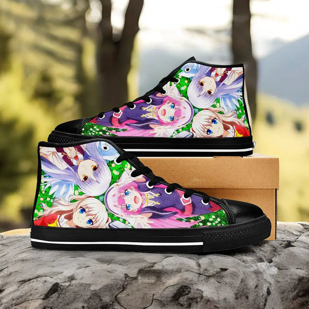 Charlotte Angel Beats Custom High Top Sneakers Shoes