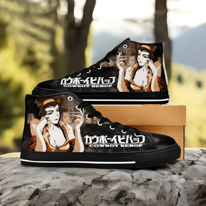 Cowboy Bebop Faye Valentine Custom High Top Sneakers Shoes