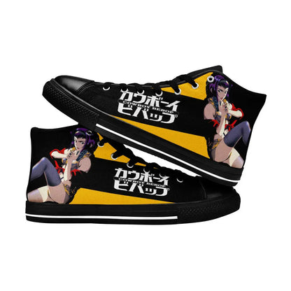 Cowboy Bebop Faye Valentine Custom High Top Sneakers Shoes