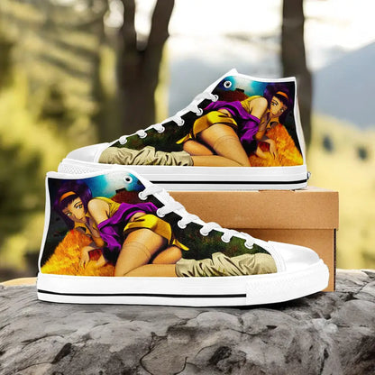 Cowboy Bebop Faye Valentine Custom High Top Sneakers Shoes