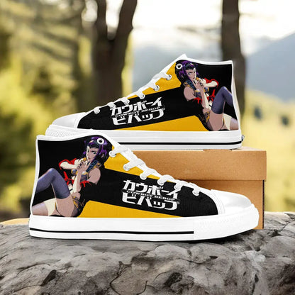 Cowboy Bebop Faye Valentine Custom High Top Sneakers Shoes