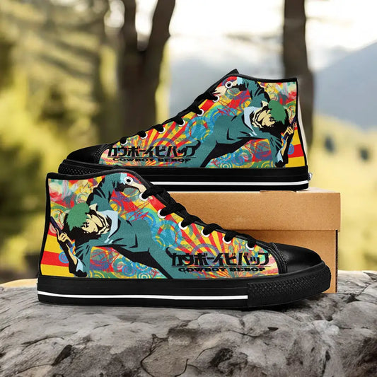 Cowboy Bebop Spike Spiegel Custom High Top Sneakers Shoes