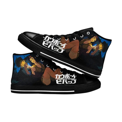 Cowboy Bebop Spike Spiegel Custom High Top Sneakers Shoes