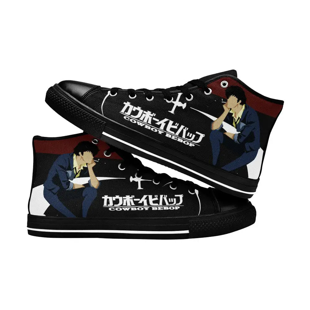 Cowboy Bebop Spike Spiegel Custom High Top Sneakers Shoes