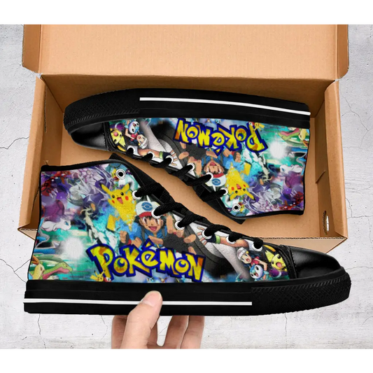 Custom Personalized Pokemon Anime Shoes High Top Sneakers