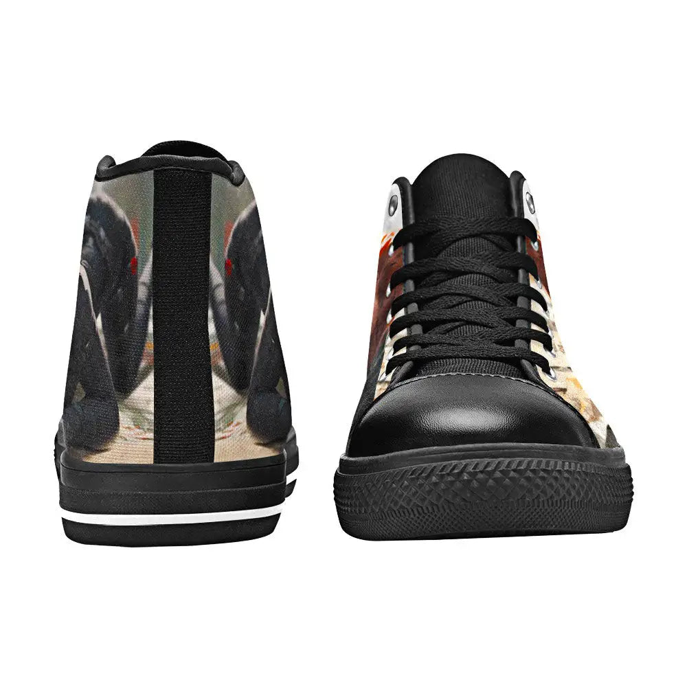 Cute Black Widow Custom High Top Sneakers Shoes