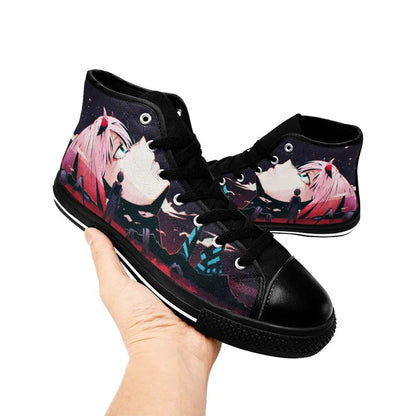 Darling in the Franxx Zero Two Custom High Top Sneakers Shoes