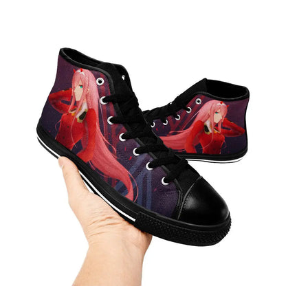 Darling in the Franxx Zero Two Custom High Top Sneakers Shoes