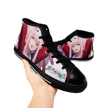 Darling in the Franxx Zero Two Custom High Top Sneakers Shoes