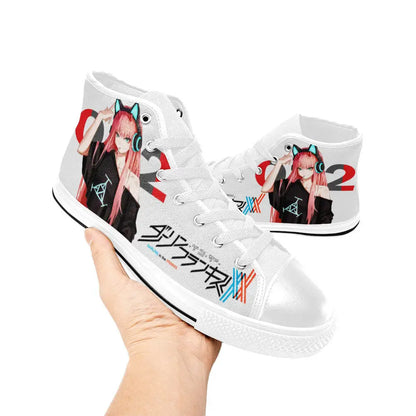 Darling in the Franxx Zero Two Custom High Top Sneakers Shoes