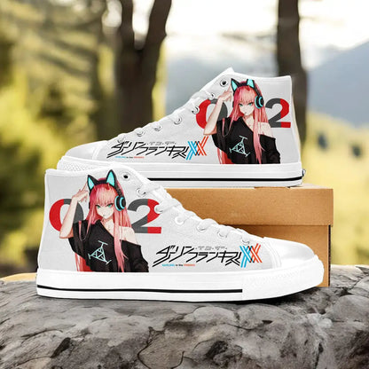 Darling in the Franxx Zero Two Custom High Top Sneakers Shoes