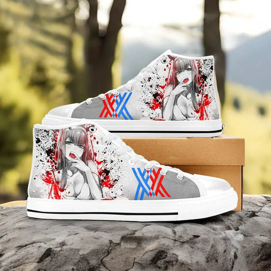 Darling in the Franxx Zero Two Custom High Top Sneakers Shoes