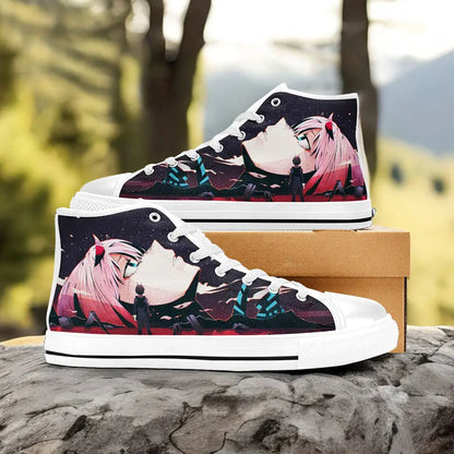 Darling in the Franxx Zero Two Custom High Top Sneakers Shoes