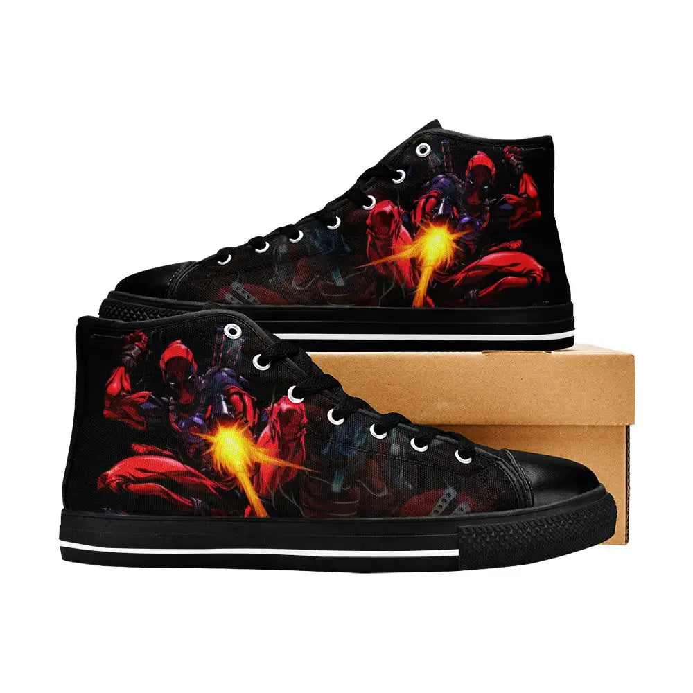 Deadpool Superhero Marvel Comics Custom High Top Sneakers Shoes