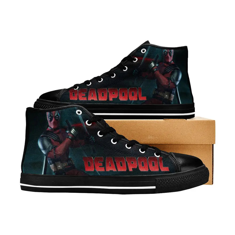 Deadpool Superhero Marvel Comics Custom High Top Sneakers Shoes