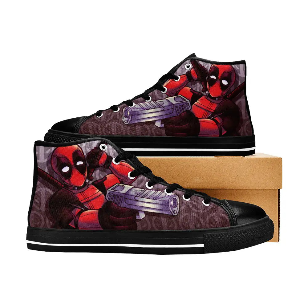 Deadpool Superhero Marvel Comics Custom High Top Sneakers Shoes