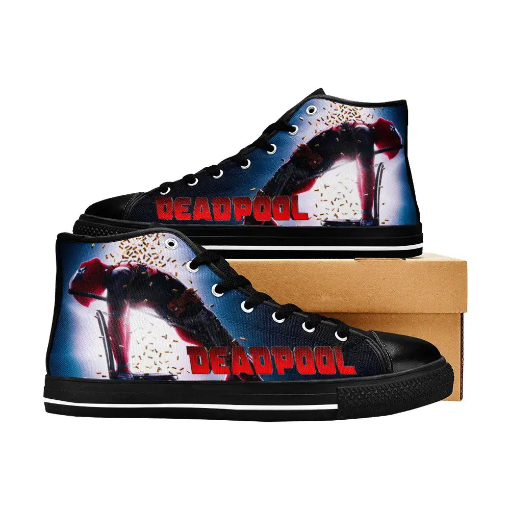 Deadpool Superhero Marvel Comics Custom High Top Sneakers Shoes