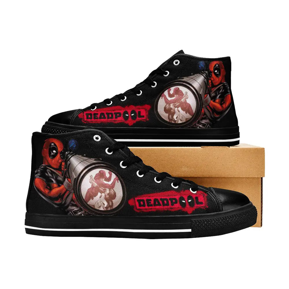 Deadpool Superhero Marvel Comics Custom High Top Sneakers Shoes