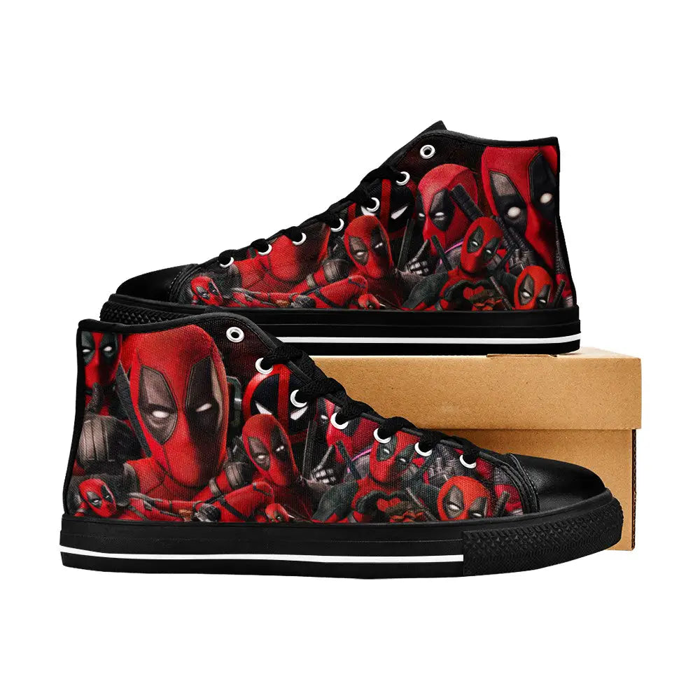 Deadpool Superhero Marvel Comics Custom High Top Sneakers Shoes