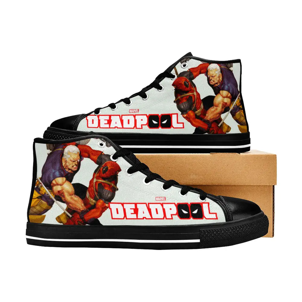 Deadpool Superhero Marvel Comics Custom High Top Sneakers Shoes