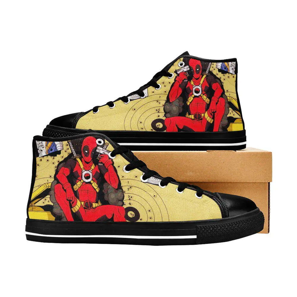 Deadpool Superhero Marvel Comics Custom High Top Sneakers Shoes