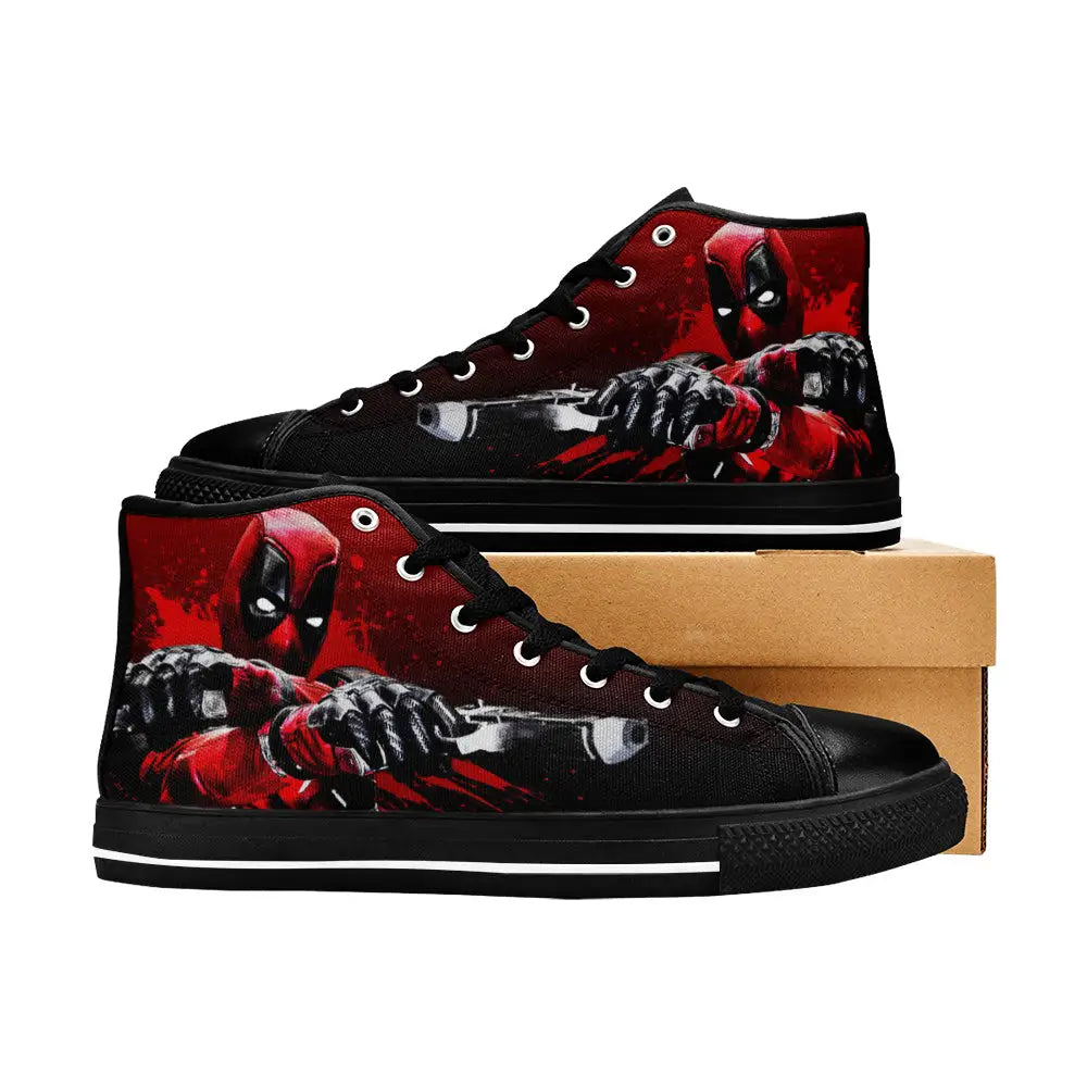 Deadpool Superhero Marvel Comics Custom High Top Sneakers Shoes