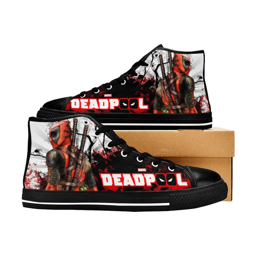 Deadpool Superhero Marvel Comics Custom High Top Sneakers Shoes