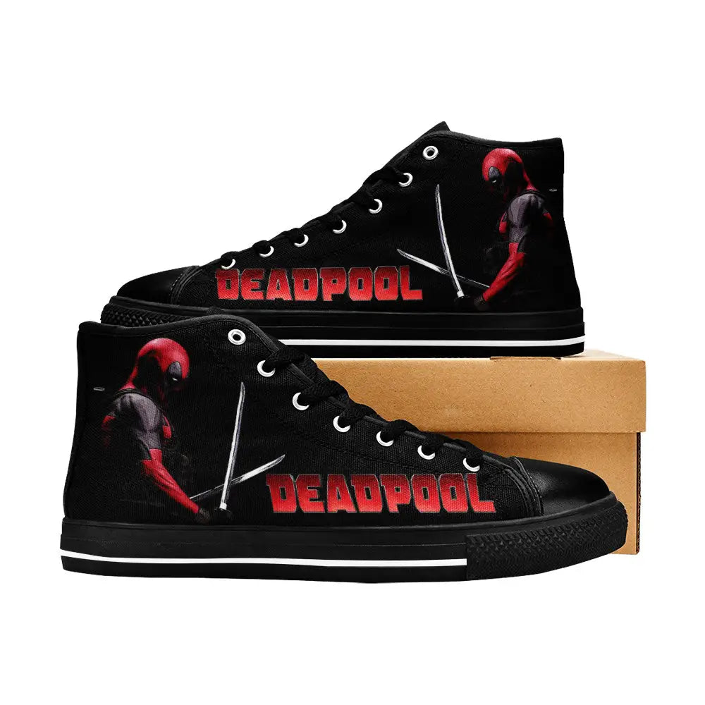 Deadpool Superhero Marvel Comics Custom High Top Sneakers Shoes