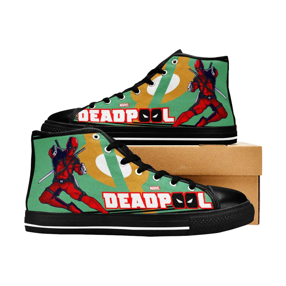 Deadpool Superhero Marvel Comics Custom High Top Sneakers Shoes