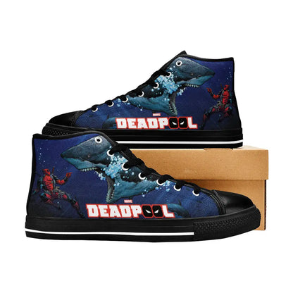 Deadpool Superhero Marvel Comics Custom High Top Sneakers Shoes