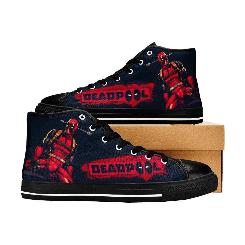 Deadpool Superhero Marvel Comics Custom High Top Sneakers Shoes