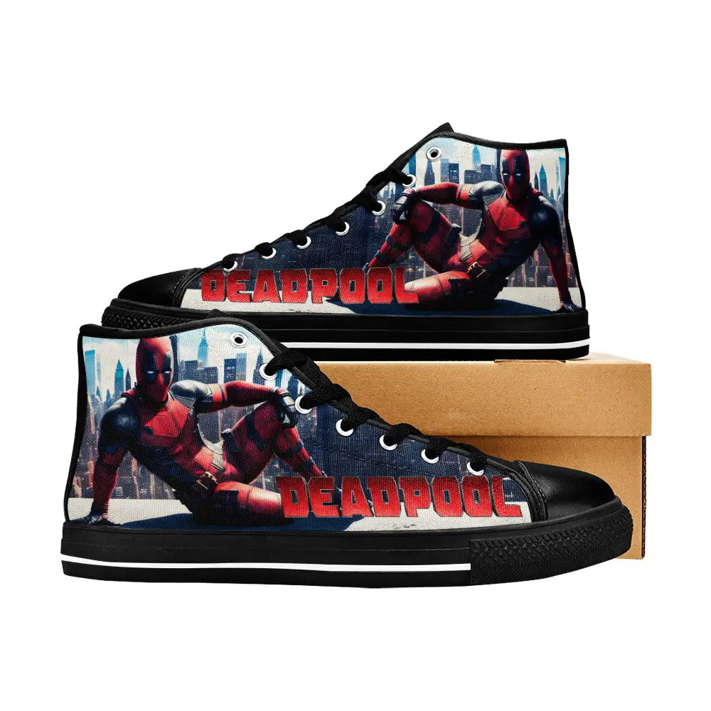 Deadpool Superhero Marvel Comics Custom High Top Sneakers Shoes