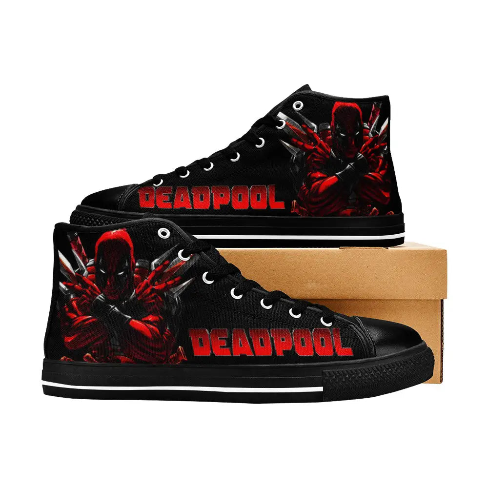 Deadpool Superhero Marvel Comics Custom High Top Sneakers Shoes