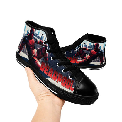 Deadpool Superhero Marvel Comics Custom High Top Sneakers Shoes