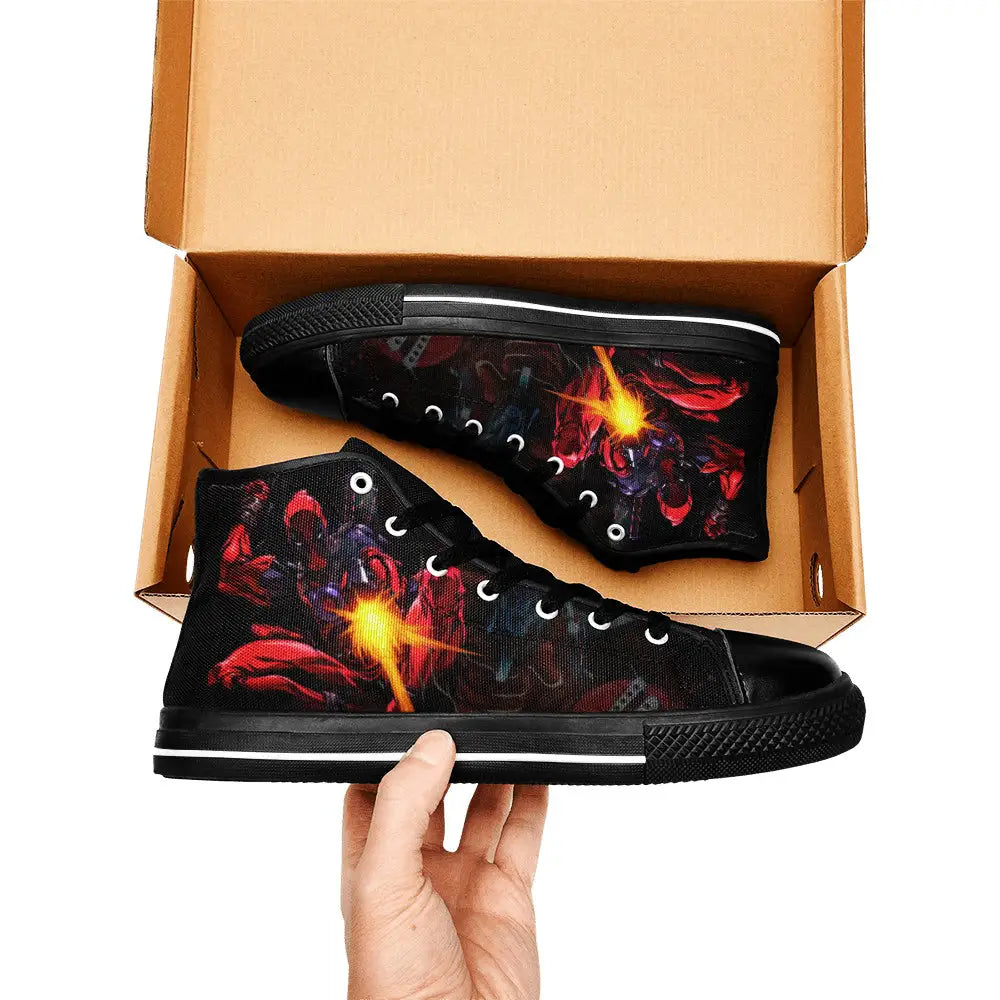 Deadpool Superhero Marvel Comics Custom High Top Sneakers Shoes