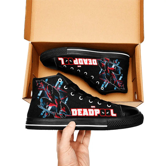 Deadpool Superhero Marvel Comics Custom High Top Sneakers Shoes