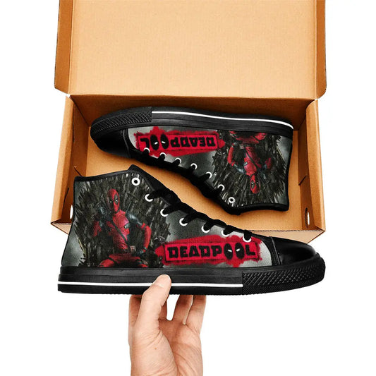 Deadpool Superhero Marvel Comics Custom High Top Sneakers Shoes