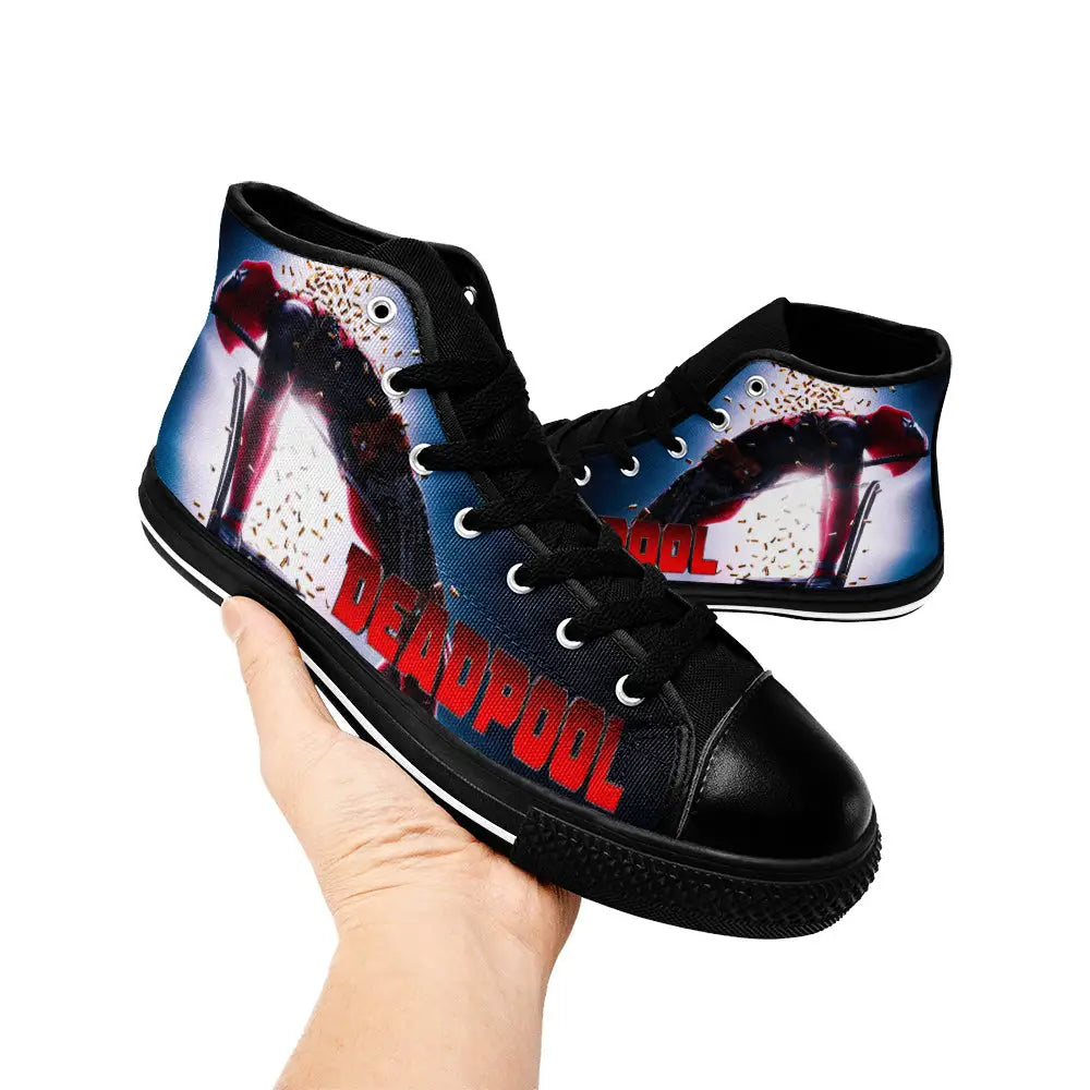 Deadpool Superhero Marvel Comics Custom High Top Sneakers Shoes