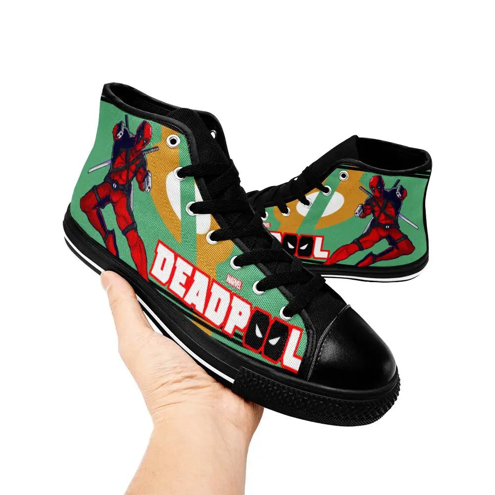 Deadpool Superhero Marvel Comics Custom High Top Sneakers Shoes