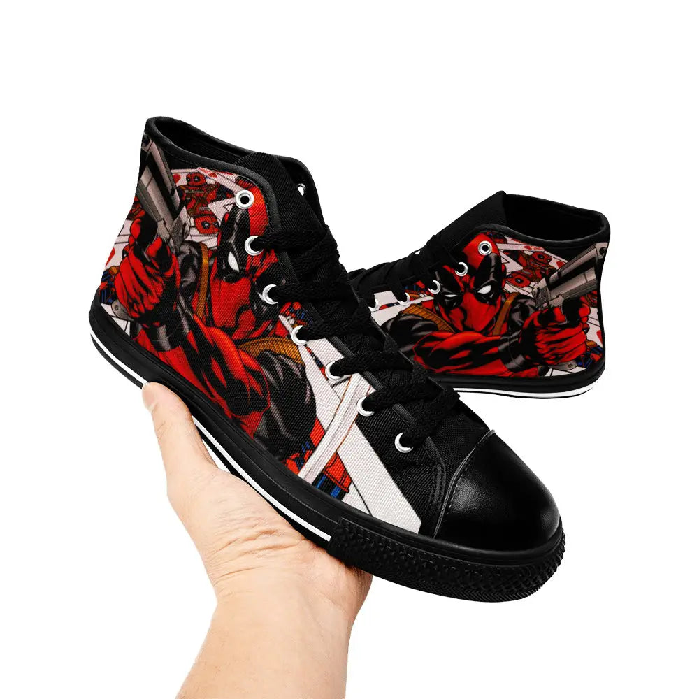 Deadpool Superhero Marvel Comics Custom High Top Sneakers Shoes