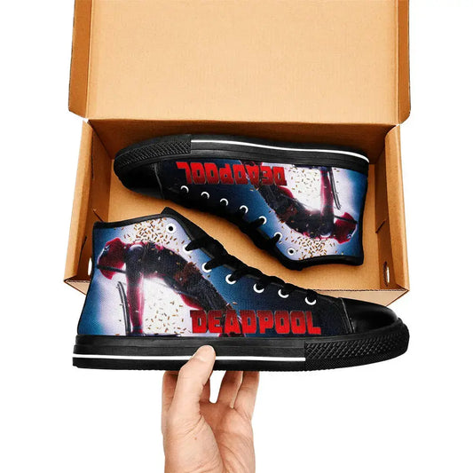 Deadpool Superhero Marvel Comics Custom High Top Sneakers Shoes