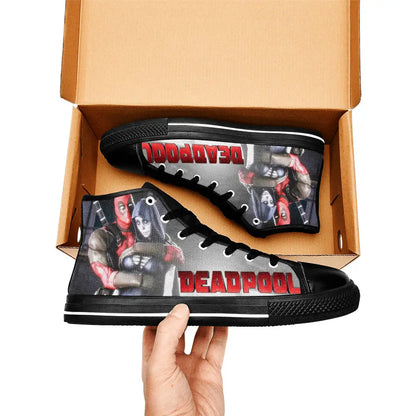 Deadpool Superhero Marvel Comics Custom High Top Sneakers Shoes