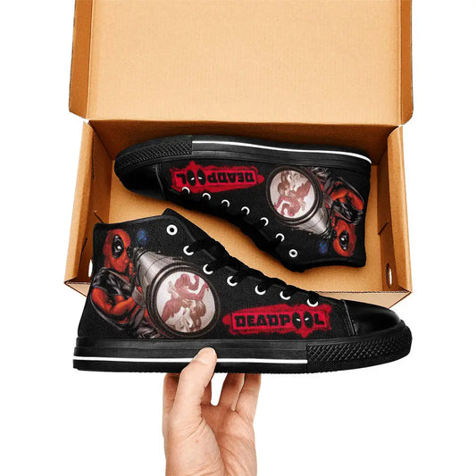 Deadpool Superhero Marvel Comics Custom High Top Sneakers Shoes