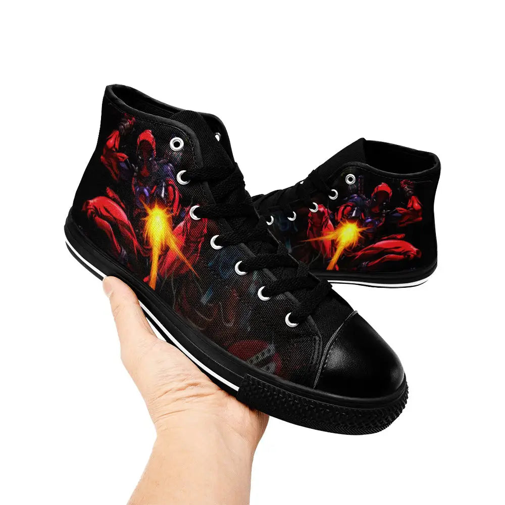 Deadpool Superhero Marvel Comics Custom High Top Sneakers Shoes