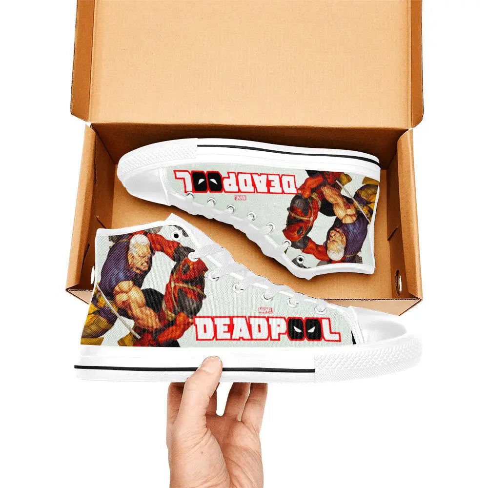 Deadpool Superhero Marvel Comics Custom High Top Sneakers Shoes