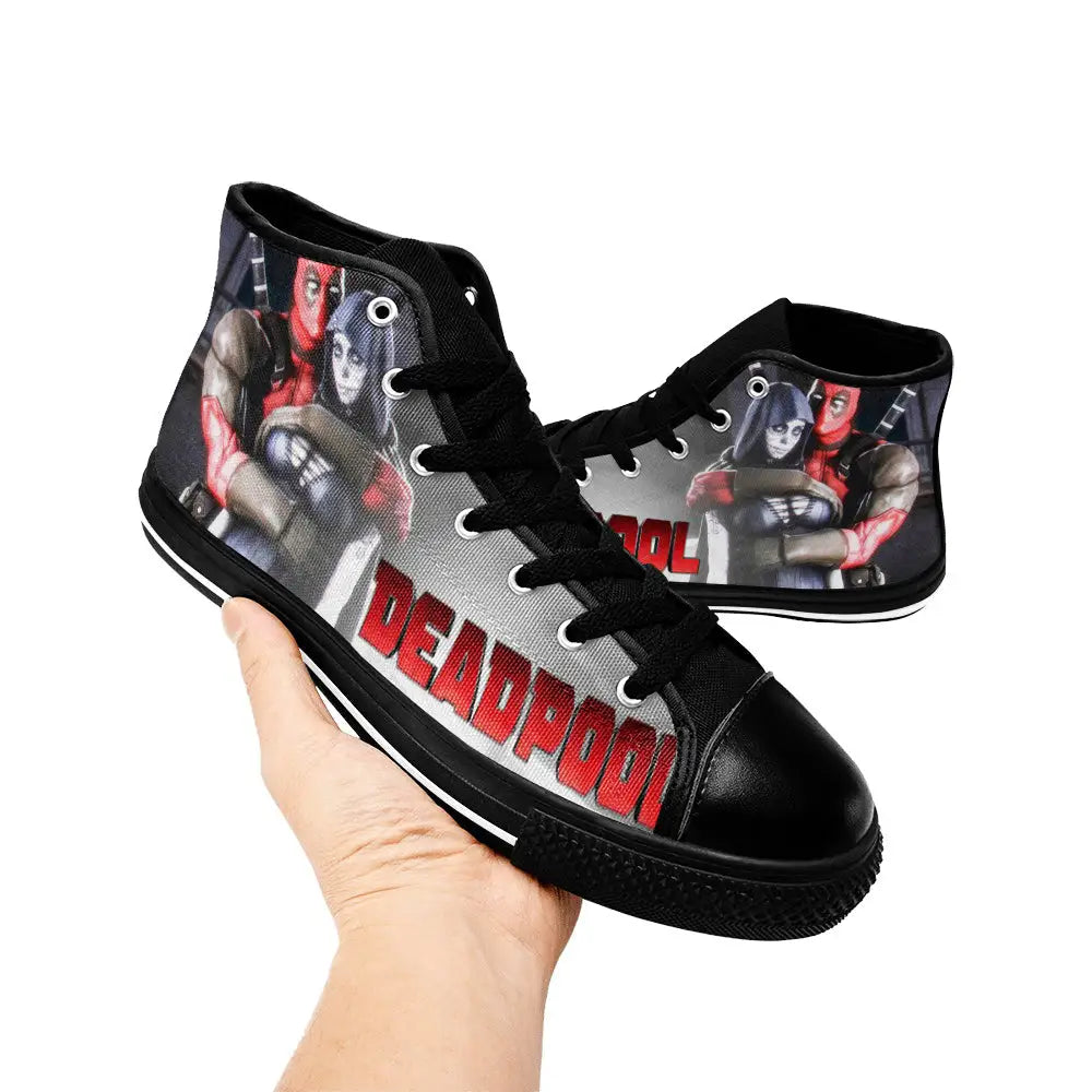 Deadpool Superhero Marvel Comics Custom High Top Sneakers Shoes