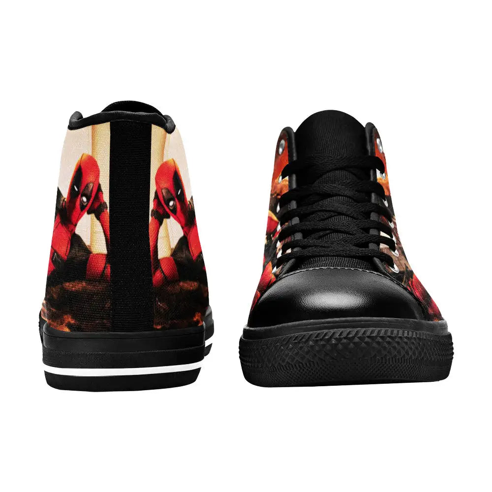 Deadpool Superhero Marvel Comics Custom High Top Sneakers Shoes