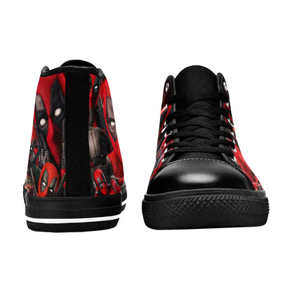 Deadpool Superhero Marvel Comics Custom High Top Sneakers Shoes