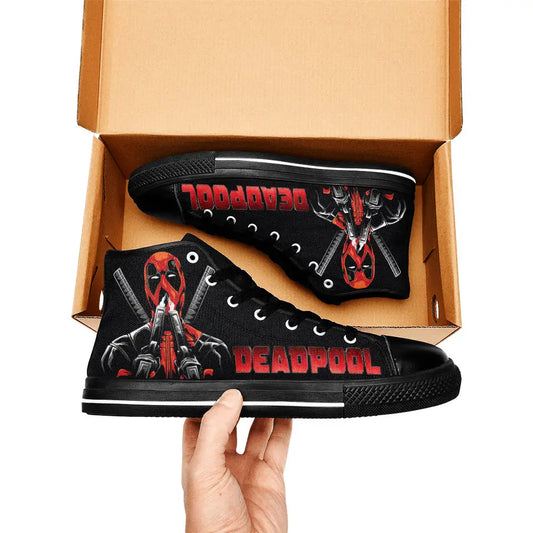 Deadpool Superhero Marvel Comics Custom High Top Sneakers Shoes