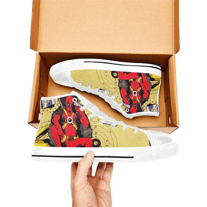 Deadpool Superhero Marvel Comics Custom High Top Sneakers Shoes